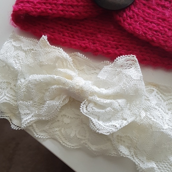 Toddler accesories, hair accesories, lace headband - Picture 3 of 3